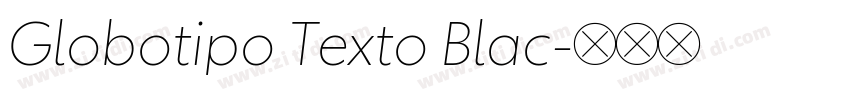 Globotipo Texto Blac字体转换